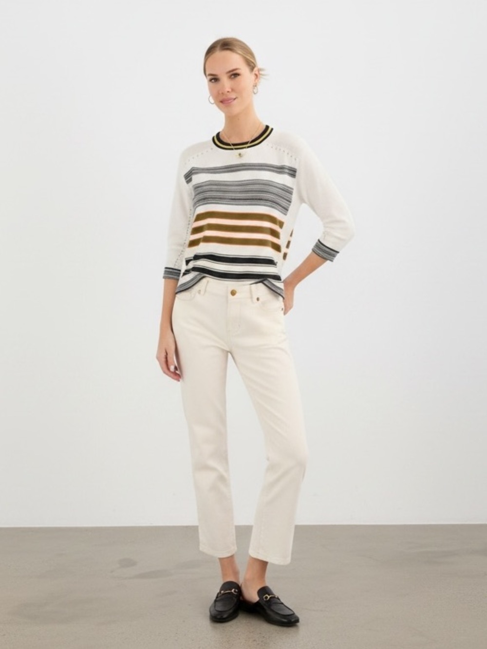 NEW Cabi Soho Jean Style# 6701 in Cream Size 12